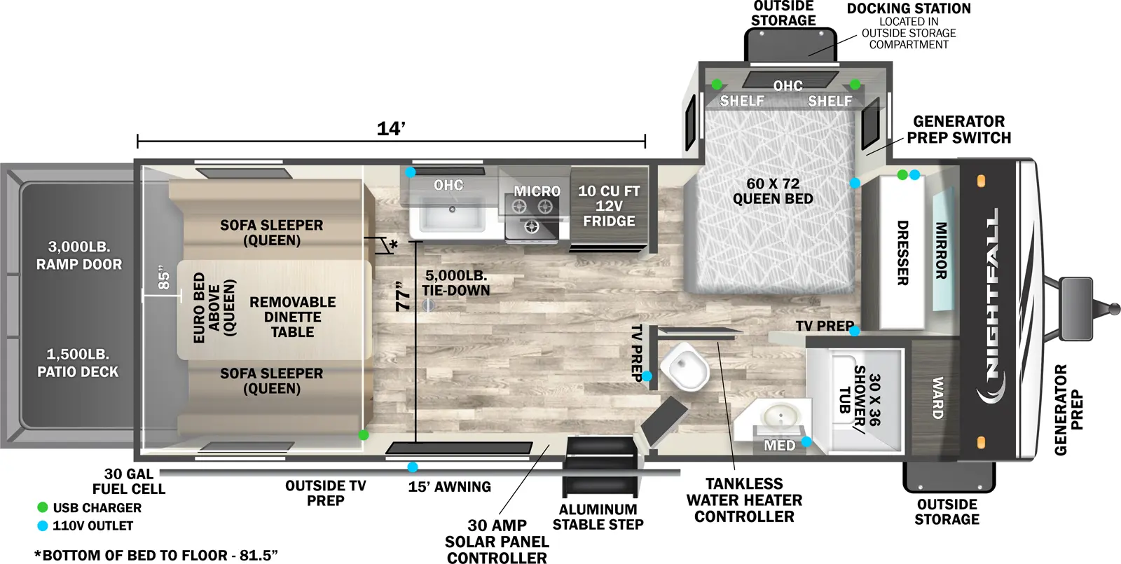 Nightfall 21N Floorplan